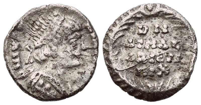 Ostrogoths, Athalaric (526-534), Quarter Siliqua, Ravenna; Ar (0,71 G; 10,7 MM; 5 H)