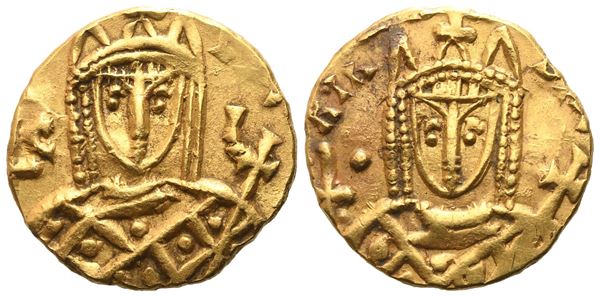 Irene (797-802), Solidus, Syracuse; AV (4 g, 16,4 mm; 6 h)