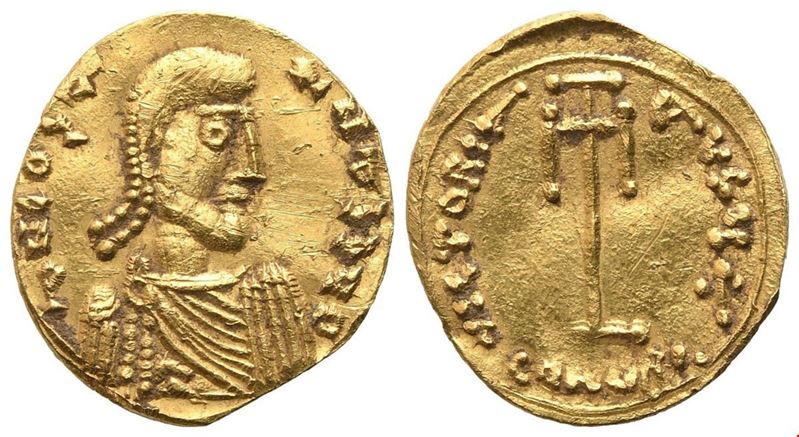 Costantino IV (668–685), Tremisse, Siracusa, AV