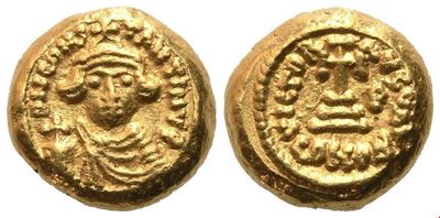 Costantino II (641–668), Solidus, Carthage, AV