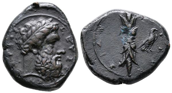 Sicily, Syracuse, c. 339/8-334 BC. Æ Hemidrachm (24mm, 11.33g).