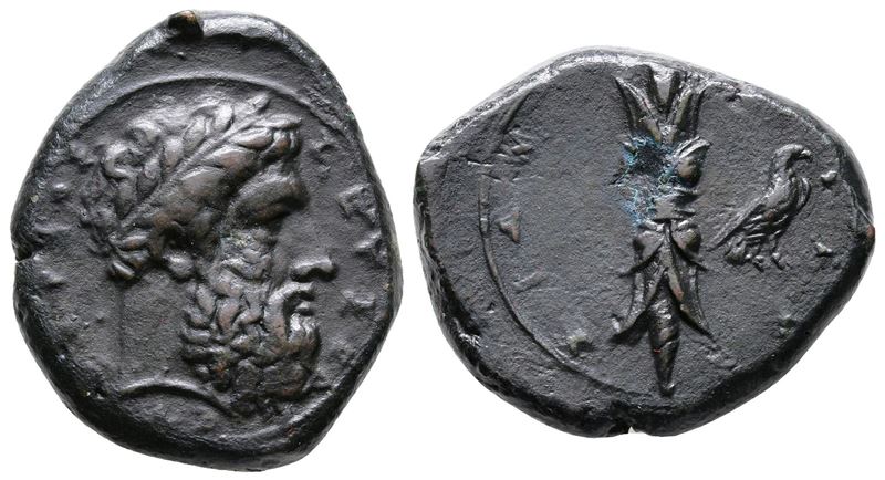 Sicily, Syracuse, C. 339/8-334 Bc. Æ Hemidrachm (24mm, 11.33g).