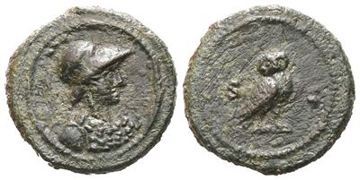 Anonymous, Quadrans, Rome, Time Of Domitian To Antoninus Pius; Æ (3,29 G; 16,8 MM; 6 H)