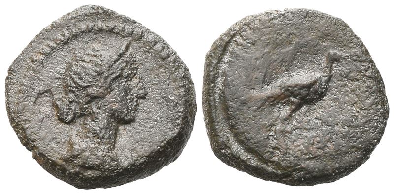 Moneta anonima, Quadrans, Era di Domiziano ad Antonino Pio, Roma; Æ (2,65 g; 15 mm; 4 h)