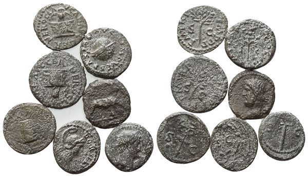  Lot of 7 Æ coins to be catalogued. Lot to be sold as is, no returns.