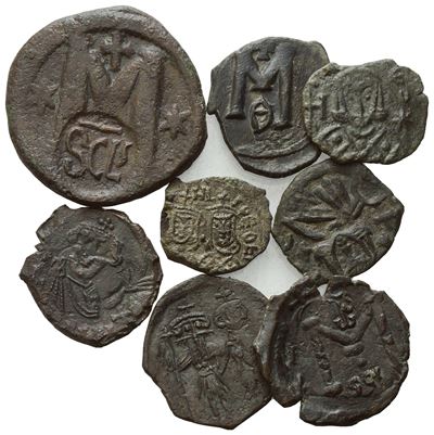 Lot Of 8 Byzantine Æ Coins To Be Catalogued. Lot To Be Sold As Is, No Returns.