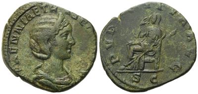 Herennia Etruscilla (augusta, 249-251). Æ Sestertius (28mm, 13.45g).