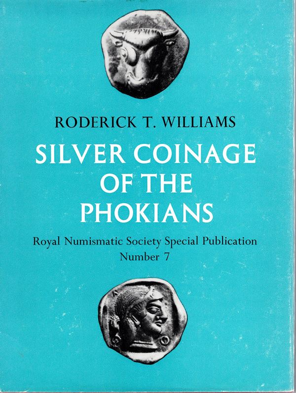 WILLIAMS T.R. - Silver coinage of the Phockians. London, 1972.  pp x - 137,  tavv. 16. rilegatura editoriale, interno ottimo stato. importante lavoro