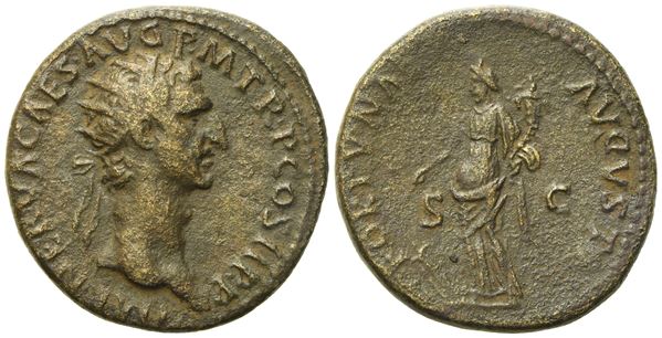 Nerva (96-98). Æ Dupondius (27.5mm, 13.00g).  - Auction Greek, Roman and Byzantine Coins	 - Bertolami Fine Art - Prague