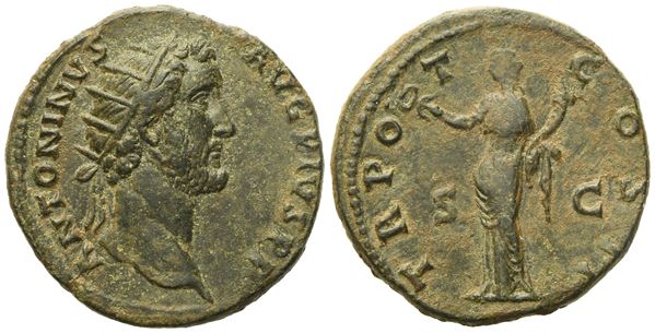 Antoninus Pius (138-161). Æ Dupondius (26mm, 12.13g).  - Auction Greek, Roman and Byzantine Coins	 - Bertolami Fine Art - Prague