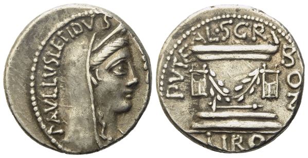 L. Aemilius Lepidus Paullus and L. Scribonius Libo, Rome, 62 BC. AR Denarius (18mm, 3.89g).