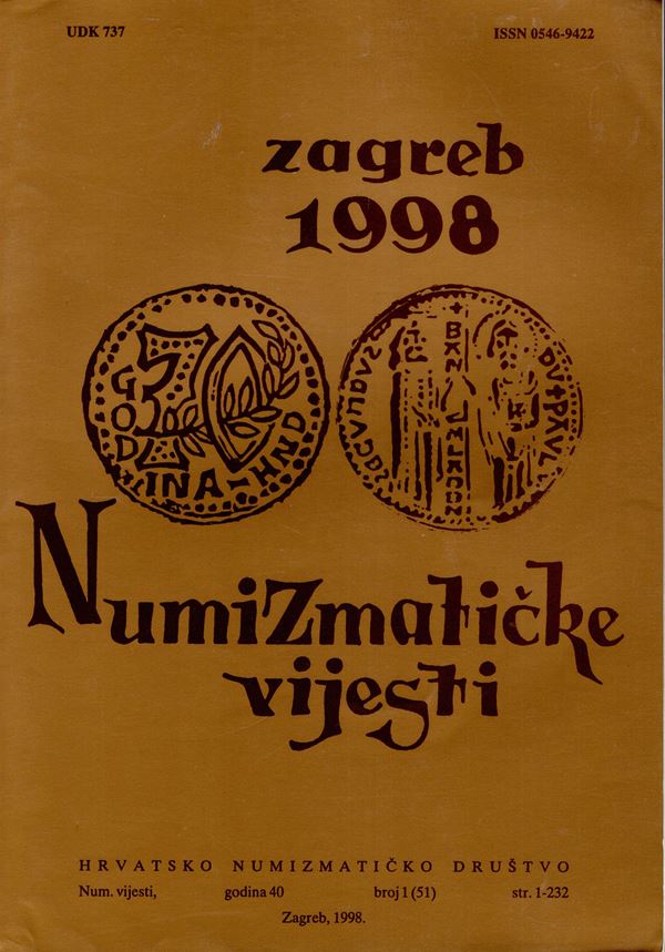 AA.-VV. - Numizmatika Vijesti. Spomen Izdanje 1928-1988- Zagreb, 1988. pp 152, tavole e illustrazioni nel testo. rilegatura editoriale, ottimo stato. Sommarii in inglese.