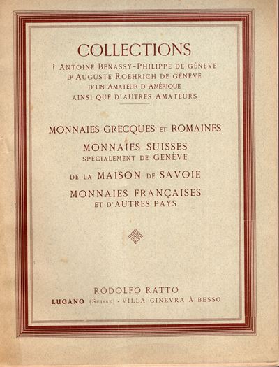 Ratto Rodolfo – Lugano, 9 – Octobre, 1934. Collection Antoine Benassy – Philippe De Geneva – Augu...