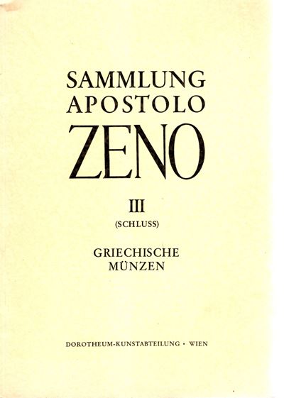 Dorotheum. - Wien, 26\27 - March, 1957. Sammlung Apostolo Zeno ( 1668 - 1750) II Parts. (schluss)...