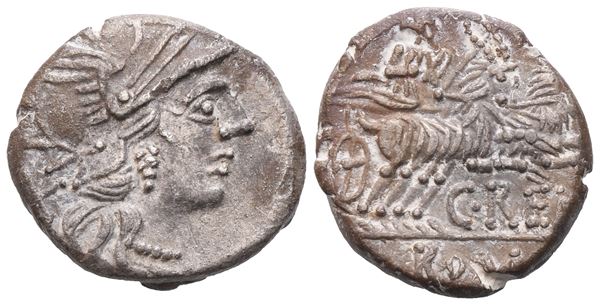 C. Renius, Denarius, Rome, 138 BC; AR (3,41 g; 16,2 mm; 9 h) 