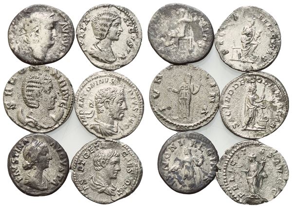  Lot of 6 AR coins to be catalogued. Lot to be sold as is, no returns.