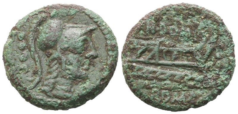 Cn. Domitius Calvinus, Triens, Rome, 128 Bc; Æ (4,21 G; 18,3 MM; 2 H)