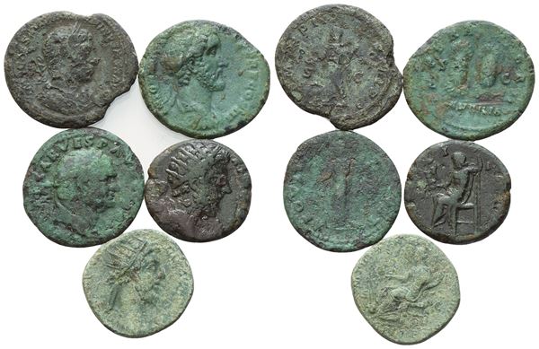  Lot of 5 Æ coins to be catalogued. Lot to be sold as is, no returns.