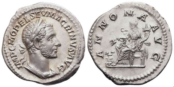 Macrinus (217-218), Denarius, Rome, 217-218; AR (2,81 g; 18,4 mm; 6 h)