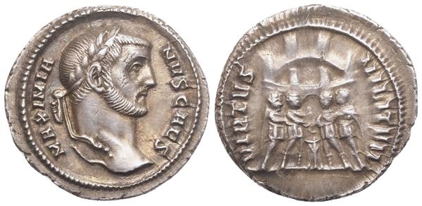Galerius Maximianus Caesar (293-305), Argenteus, Rome, 294; AR (3,50 g; 18,4 mm; 12 h)