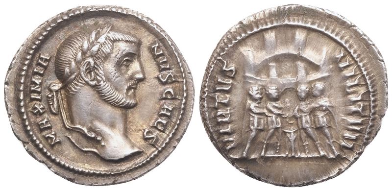 Galerius Maximianus Caesar, Argenteus (Roma), 294 d.C.