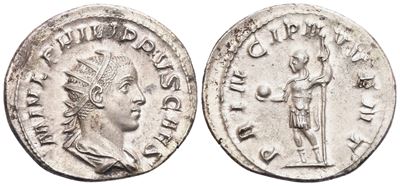 Philip II Caesar, Antoninianus romano (Roma), 244-246, AR