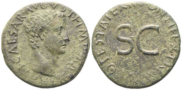 Tiberius (14-37), As, Rome, 10-11; Æ (10,64 g; 27,5 mm; 12 h)