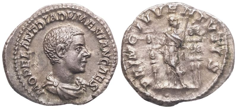 Denario, Diadumeniano Cesare (217–218), Roma, AR