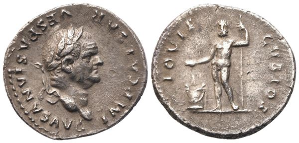Vespasian (69-79), Denarius, Rome, 76; AR (3,18 g; 18,7 mm; 6 h)
