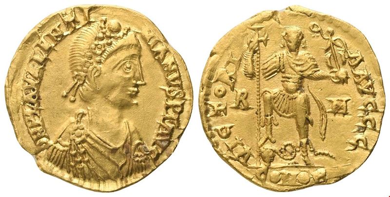 Valentiniano III, Solidus, Roma, 426-455