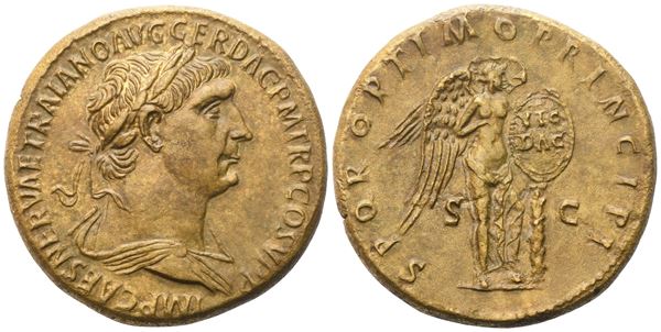 Trajan (98-117), Sestertius, Rome, 104-107; Æ (25 g; 33 mm)