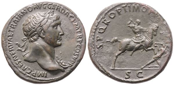 Trajan (117-138), Sestertius, Rome, 103-111; Æ (25,09 g; 34 mm; 6 h)