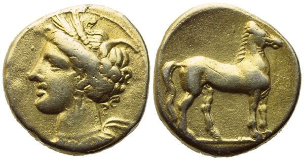 Carthage, Stater, c. 310-290; EL (6,47 g; 18,3 mm; 12 h)