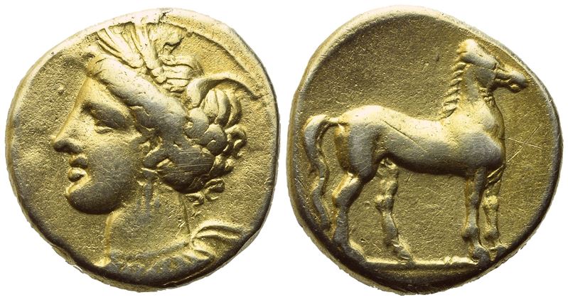 Carthage, Stater, C. 310-290; El (6,47 G; 18,3 MM; 12 H)