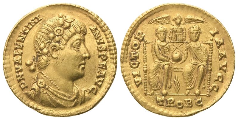 Valentiniano I (367-375), Solidus, Treveri, 373-375