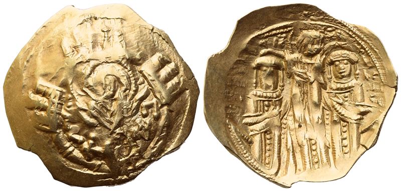 Andronicus II With Michael IX (1295-1320); Hyperpyron Nomisma, Constantinople; Av (3,53 G; 24,4 M...