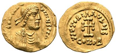 Costantino II (641–668), Tremissis, Costantinopoli (AV)