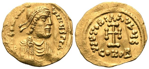 Constans II (641-668), Tremissis, Constantinople; AV (1,46 g; 16 mm; 6 h)