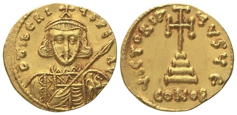 Tiberius III Apsimar, Solidus in oro, Constantinopolis