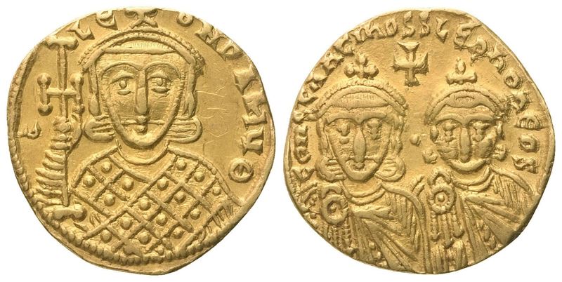 Costantino V Copronimo (741-775) e Leone IV, Solido, Constantinopolis, ca. 751-757