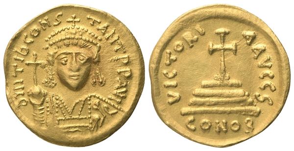 Tiberius II Constantine (578-582), Solidus, Constantinopolis; AV (4,34 g; 20 mm; 6 h)