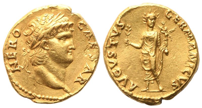 Nero (54-68), Aureus, Rome, 64-65; Av (7,35 G; 18 MM; 6 H)