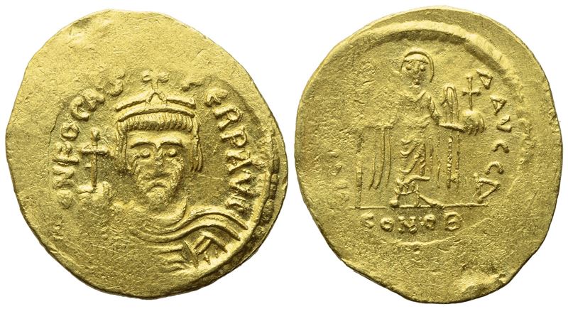 Phocas (602-610), Solidus, Constantinople; Av (4,48 G; 22 MM; 7 H)