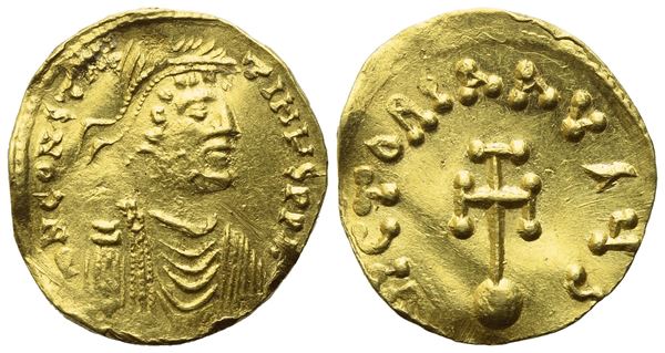 Constans II (641-668), Semissis, Constantinople, 641-666; AV (2,12 g; 17 mm; 6 h)