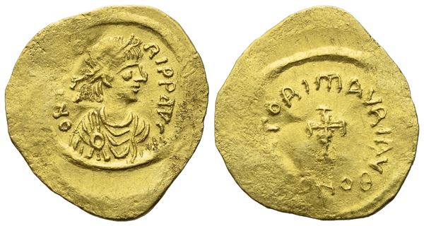 Maurice (582-602), Tremissis, Constantinople; AV (1,43 g; 17 mm; 6 h)