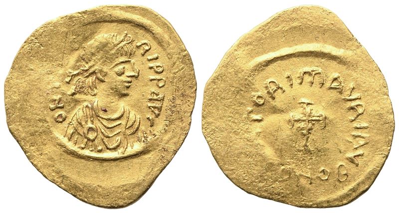 Maurice (582-602), Tremissis, Constantinople; Av (1,43 G; 17 MM; 6 H)