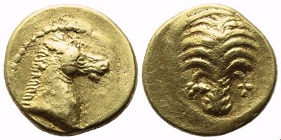 Carthage, 1/10 Stater Or Trihemiobol, C. 350-320 Bc; Av (1,06 G; 8,6 MM; 6 H)