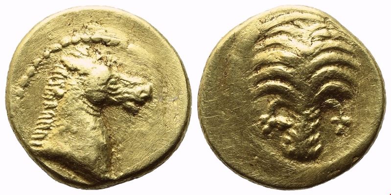 Carthage, 1/10 Stater Or Trihemiobol, C. 350-320 Bc; Av (1,06 G; 8,6 MM; 6 H)