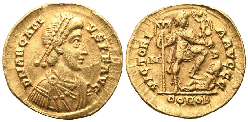 Arcadius (383-408), Solidus, Milan, 395-423; Av (4,33 G; 20,2 MM; 6 H)