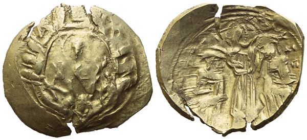 Andronicus II with Michael IX (1295-1320), Hyperpyron nomisma, Constantinople; AV (4 g; 22,6 mm) 